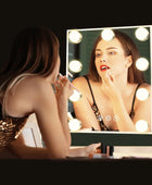Fabuday Espejo de maquillaje iluminado con luces, espejo cosmético Hollywood - VIRTUAL MUEBLES