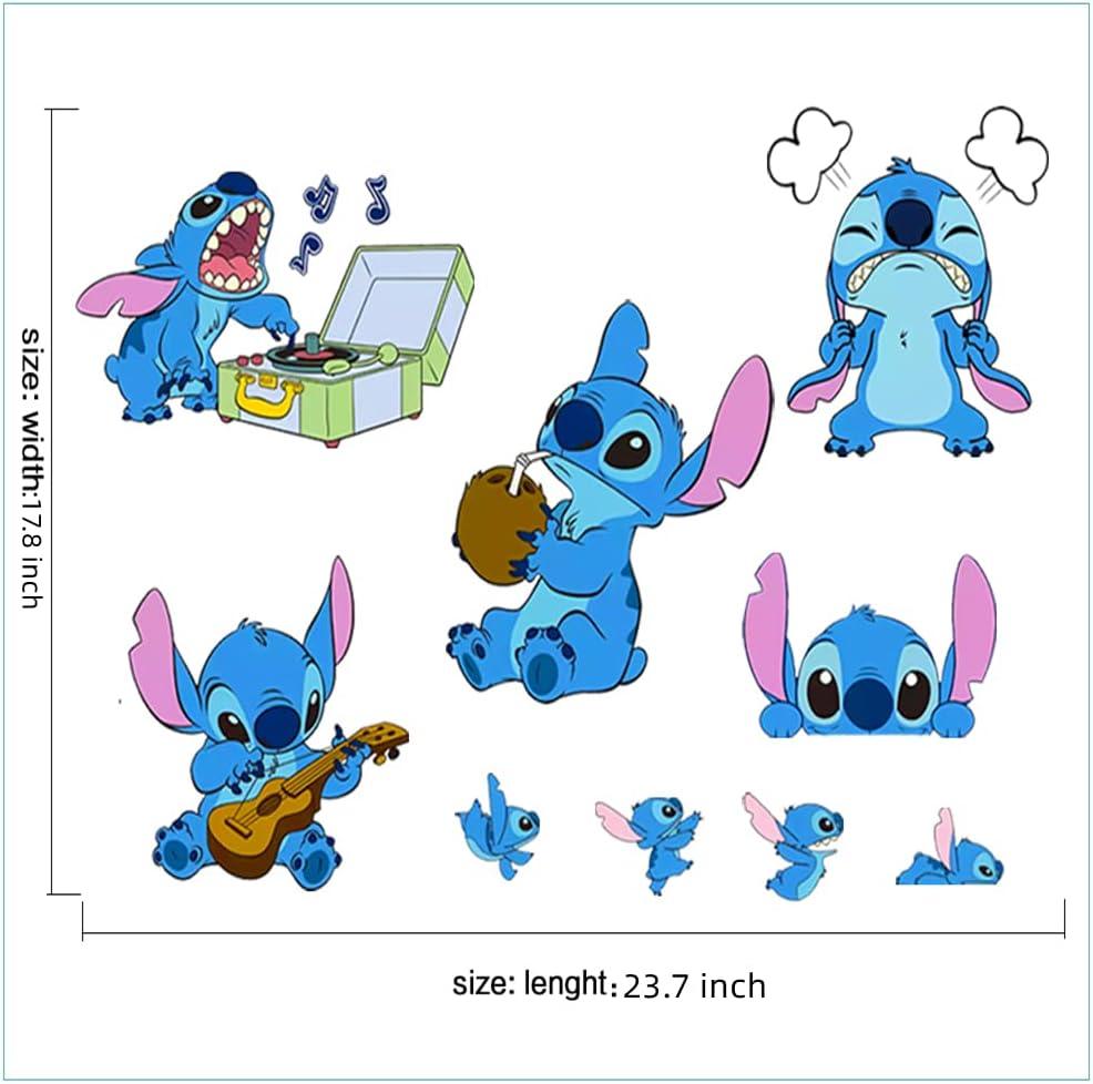 Lilo and Stitch Calcomanías de pared de dibujos animados de Disney calcomanías - VIRTUAL MUEBLES