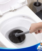 MR.SIGA Combo de émbolo y cepillo para inodoro para limpieza de baño, gris, 2