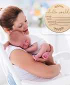 Letrero de anuncio de bebé de madera letrero de anuncio de nacimiento letrero - VIRTUAL MUEBLES