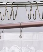 Ganchos para cortina de ducha, ganchos de metal resistentes al óxido, anillos - VIRTUAL MUEBLES