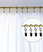 Paquete de 46 ganchos de cortina de metal, clips de luz para tira de luces - VIRTUAL MUEBLES