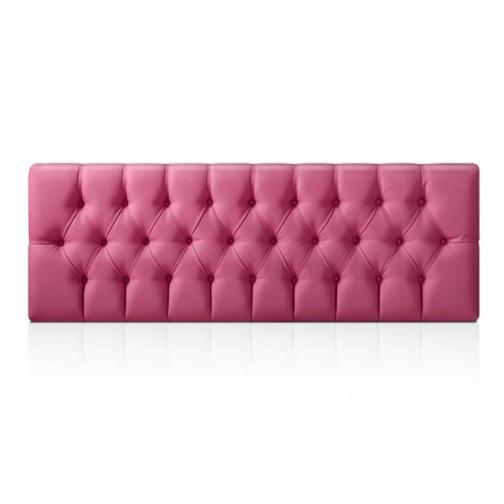 Cabecero Base Cama Sencilla Rombos Fucsia - VIRTUAL MUEBLES