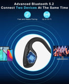 BANIGIPA Auriculares de oído abierto auriculares Bluetooth de conducción de