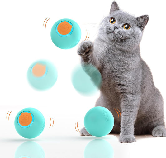 ROJECO Pelota inteligente interactiva de juguetes para gatos con 3 modos