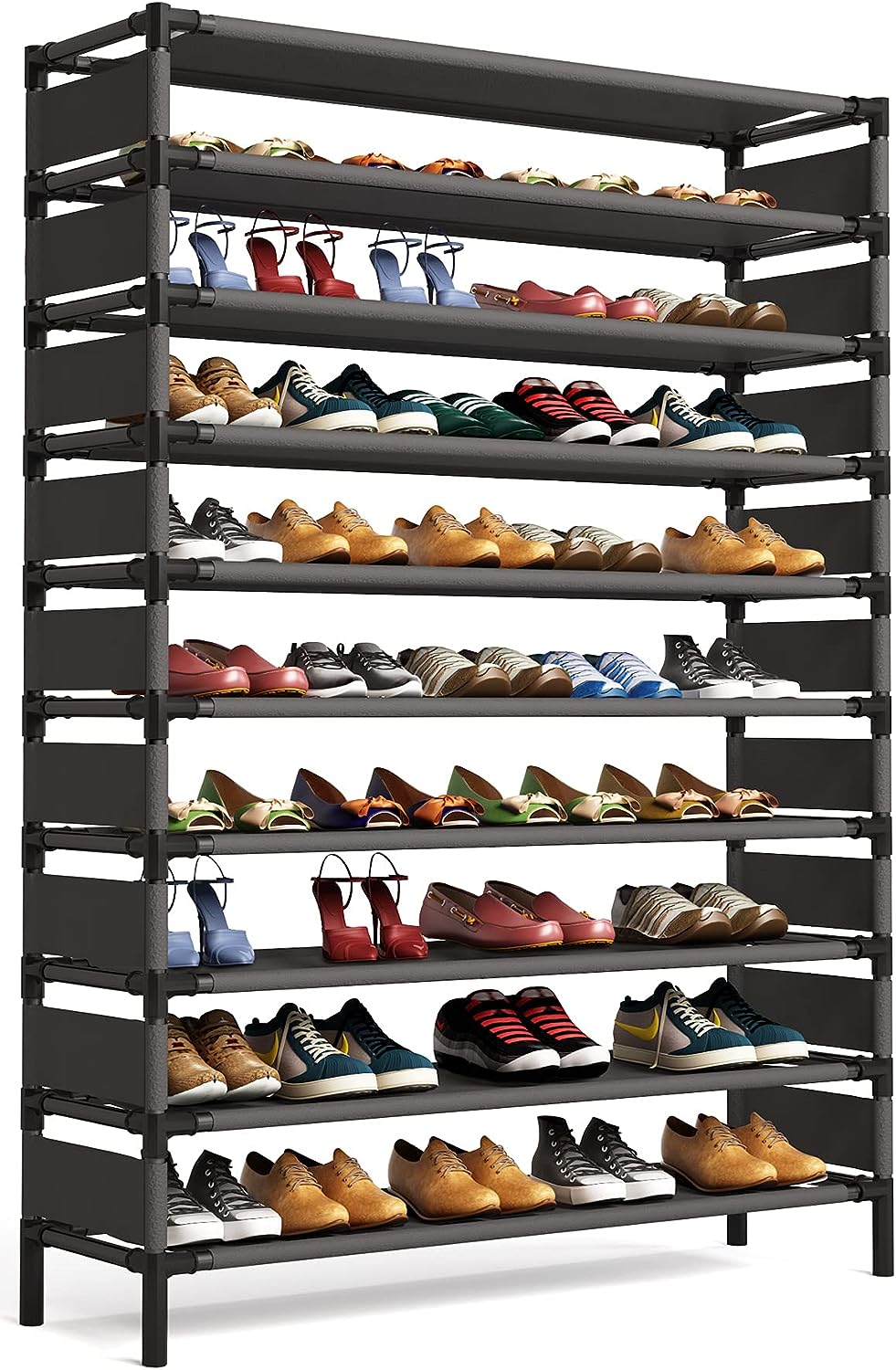 Tribesigns Zapatero de 10 niveles, organizador de zapatos de gran capacidad