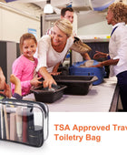 Neceser de aseo aprobado por la TSA paquete de 2 bolsas de cosméticos con - VIRTUAL MUEBLES