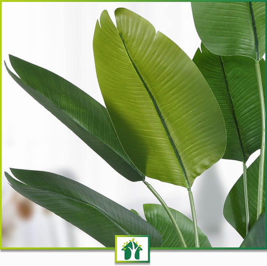 Planta artificial de pájaro del paraíso de 6 pies, palmera tropical falsa con - VIRTUAL MUEBLES