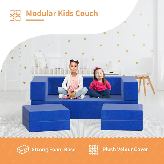 Sofá para niños sofá modular para niños pequeños con otomanos sofá para niños