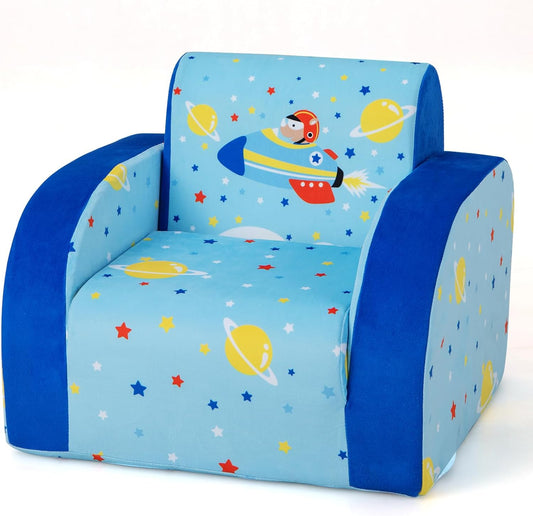 Sofá para niños, sofá plegable convertible 3 en 1 para niños, cómoda tumbona