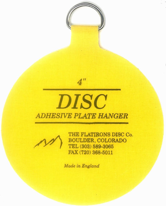 Flatirons juego de ganchos de placas de disco adhesivas grandes (4 ganchos de 4