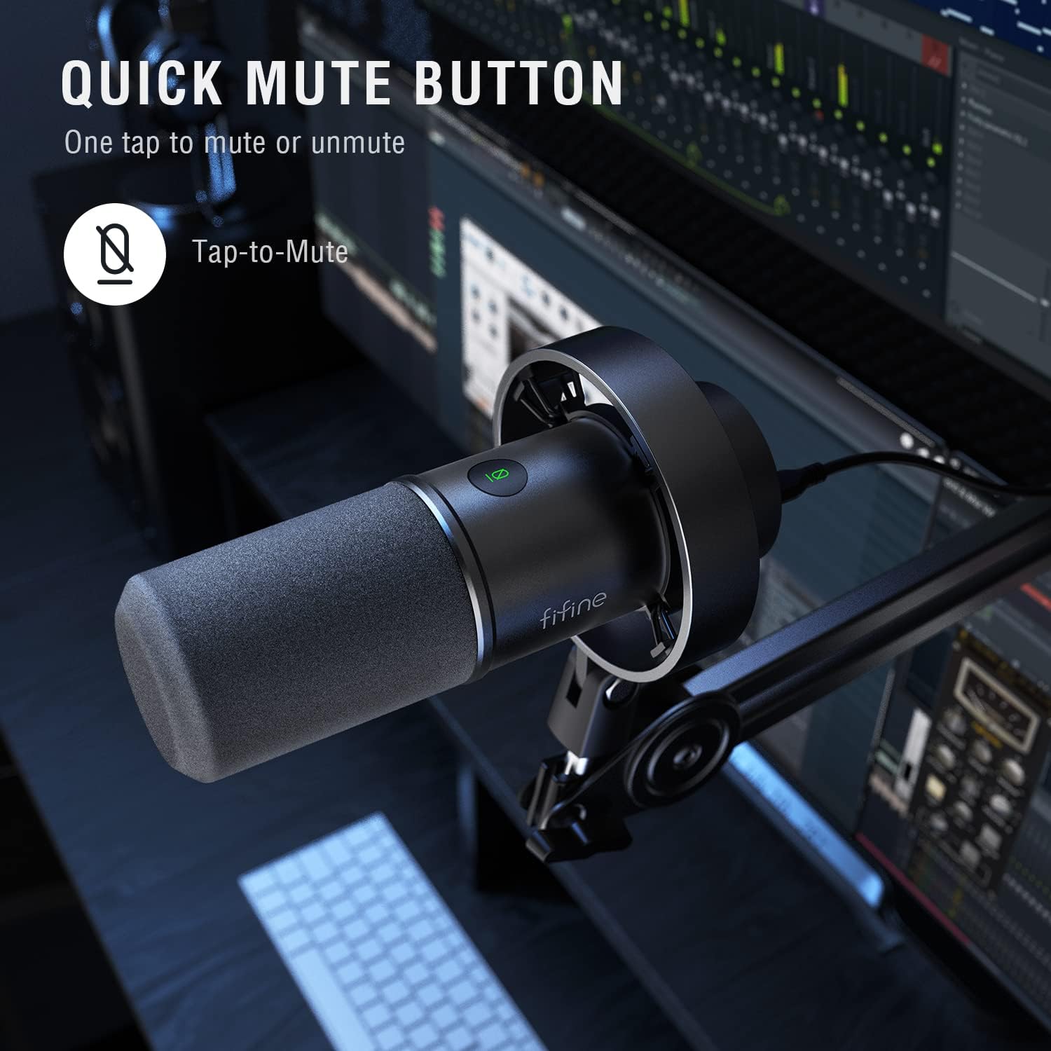 Micrófono dinámico, micrófono de PC de grabación de podcasts XLRUSB para