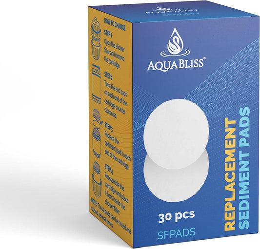 AquaBliss Almohadillas de sedimento para filtro de ducha - VIRTUAL MUEBLES