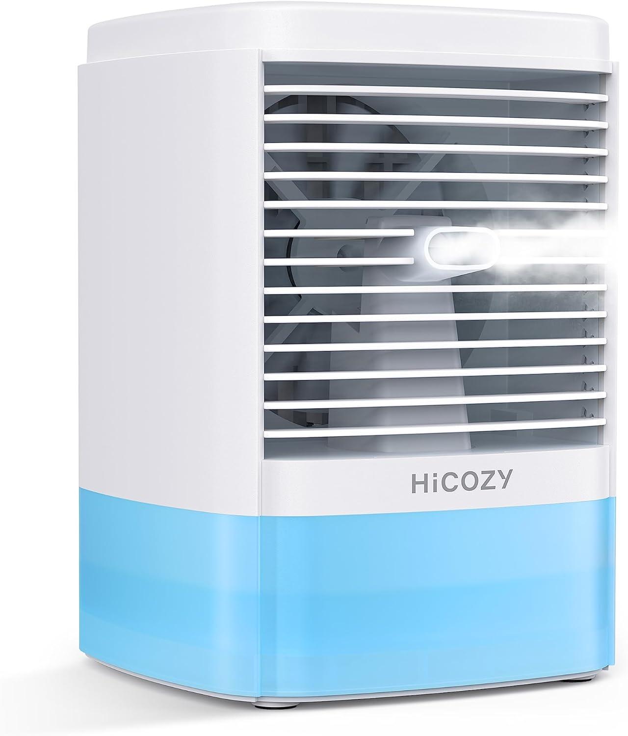 HiCOZY Aire acondicionado portátil, ventilador de refrigeración de aire con 2 - VIRTUAL MUEBLES