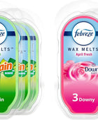 Febreze Wax Melts, ambientador, paquete de 6, 3 ganancias de aroma original y 3 - VIRTUAL MUEBLES