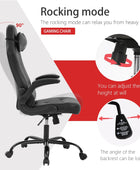 Silla de escritorio para videojuegos, silla ergonómica de oficina con soporte