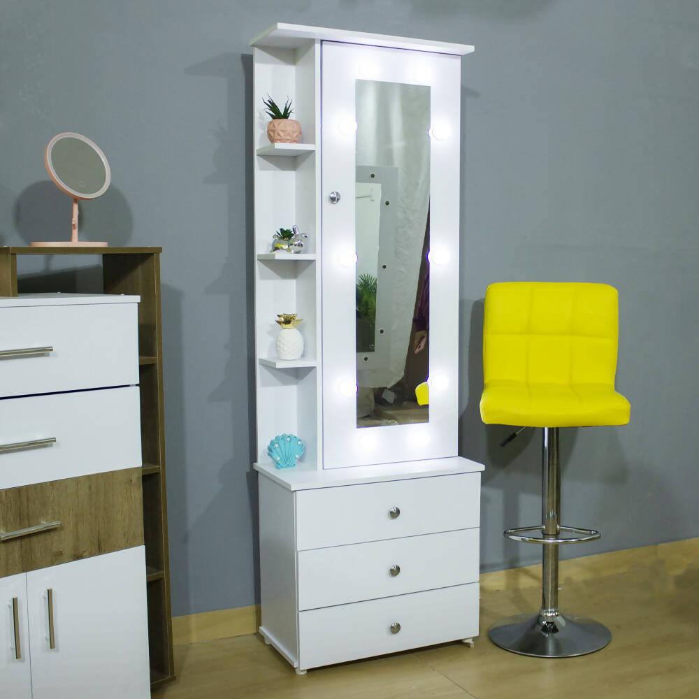 Tocador Amatista Con luces Blanco - VIRTUAL MUEBLES