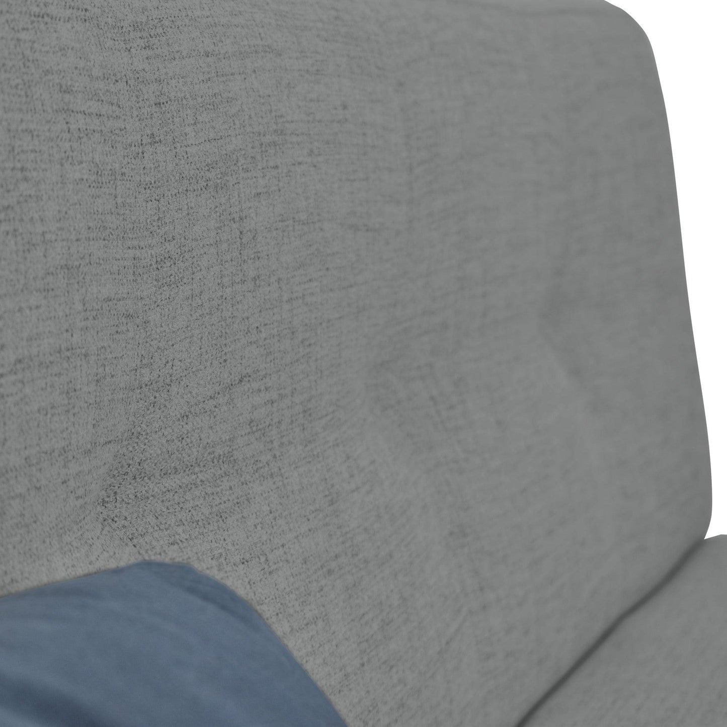Futon London 3 Posiciones Tela Gris - VIRTUAL MUEBLES
