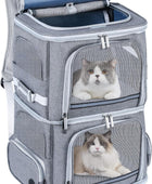 Transportador doble para gatos para 2 gatos, mochila para perros medianos,