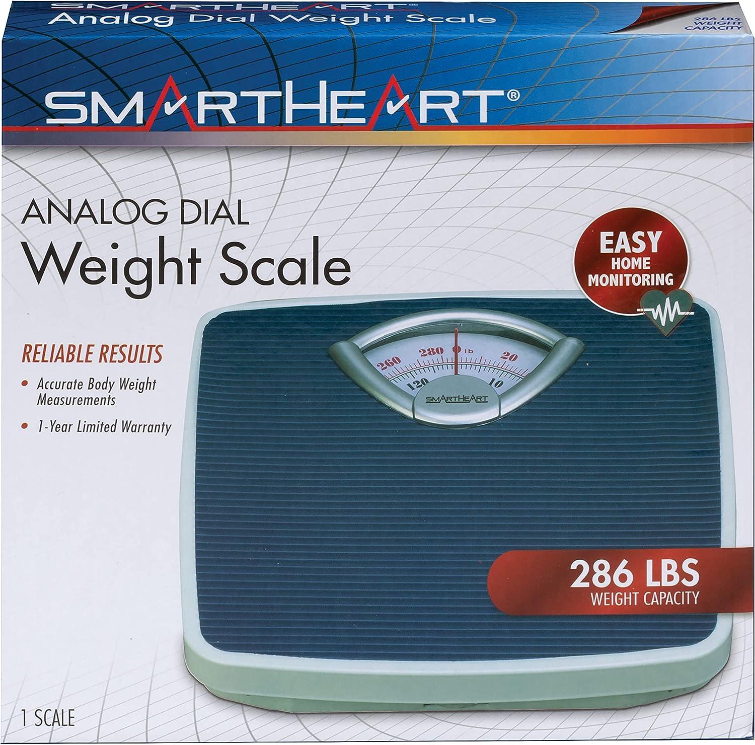 SmartHeart Báscula analógica de peso corporal Báscula mecánica Capacidad de 286 - VIRTUAL MUEBLES