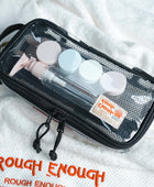 Bolsa de aseo transparente aprobada por la TSA para cepillo de dientes de