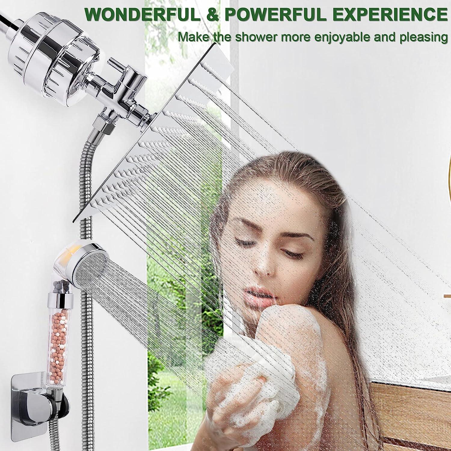 HarJue Cabezal de ducha de filtro, cabezal de ducha de alta presión con filtro - VIRTUAL MUEBLES