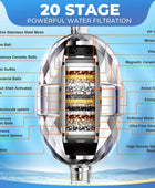 Filtro de ducha de 20 etapas con 2 cartuchos reemplazables, filtro de agua de - VIRTUAL MUEBLES