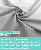 American Baby Company Sábana ajustable de punto de jersey de algodón 100 % - VIRTUAL MUEBLES