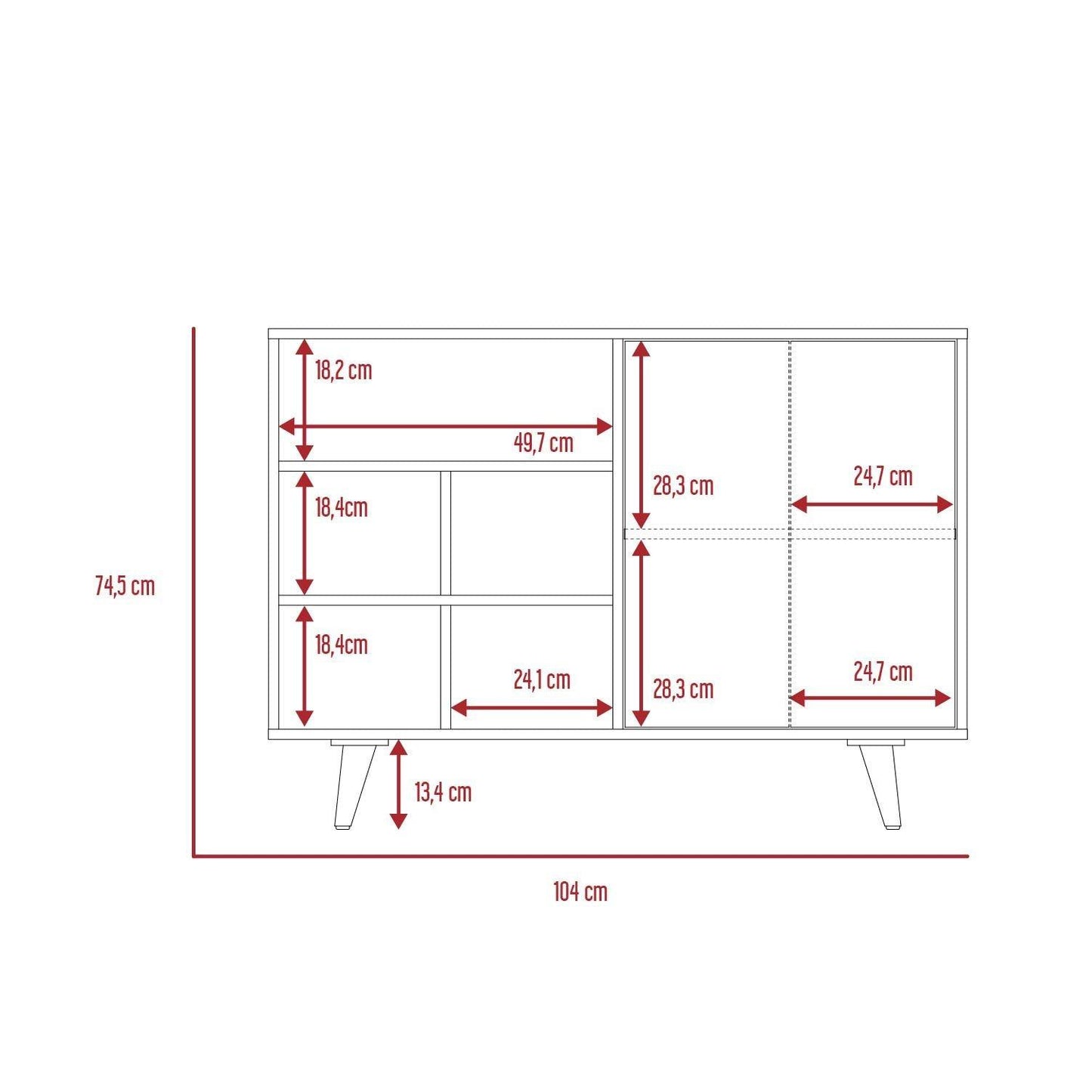 Combo para Sala Candela, incluye Recibidor y Mueble Bar.