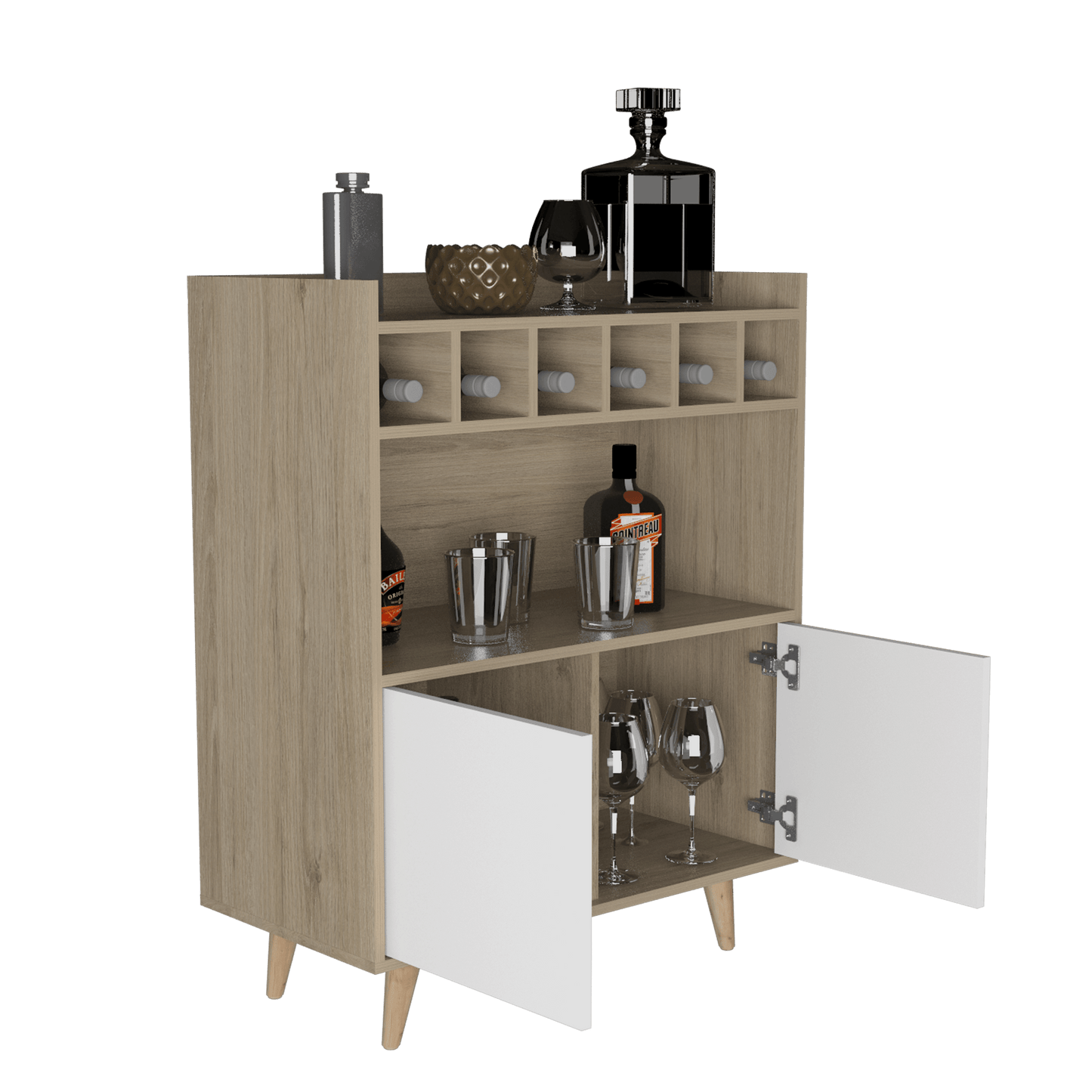Combo para Sala de Estar Blander, incluye Panel de TV y Bar.