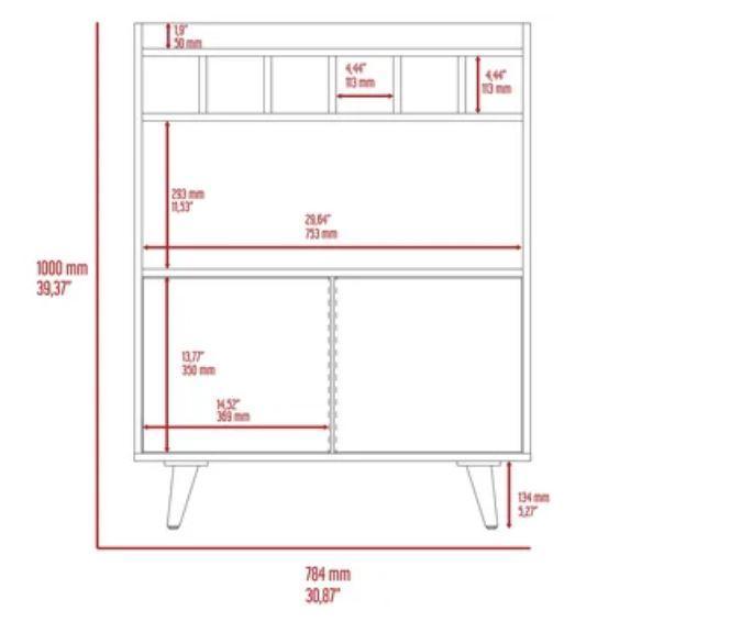 Combo para Sala Candela, incluye Recibidor y Mueble Bar.