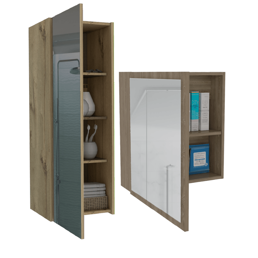 Combo para Baño Heracles, incluye Mueble Organizador y Gabinete.