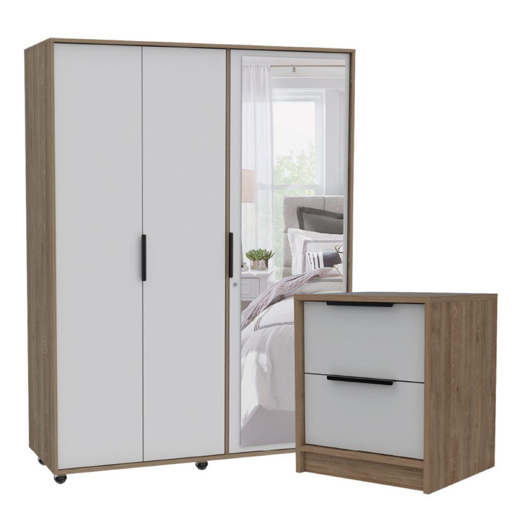 Combo Adhara para Habitación, incluye Closet y Mesa de Noche.