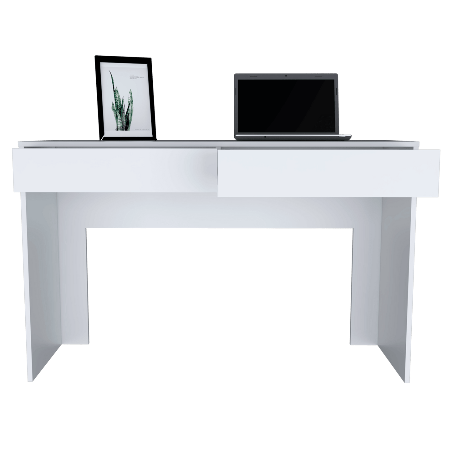 Combo de Oficina, Nieve, Incluye Escritorio y Silla de Escritorio, Blanco - VIRTUAL MUEBLES