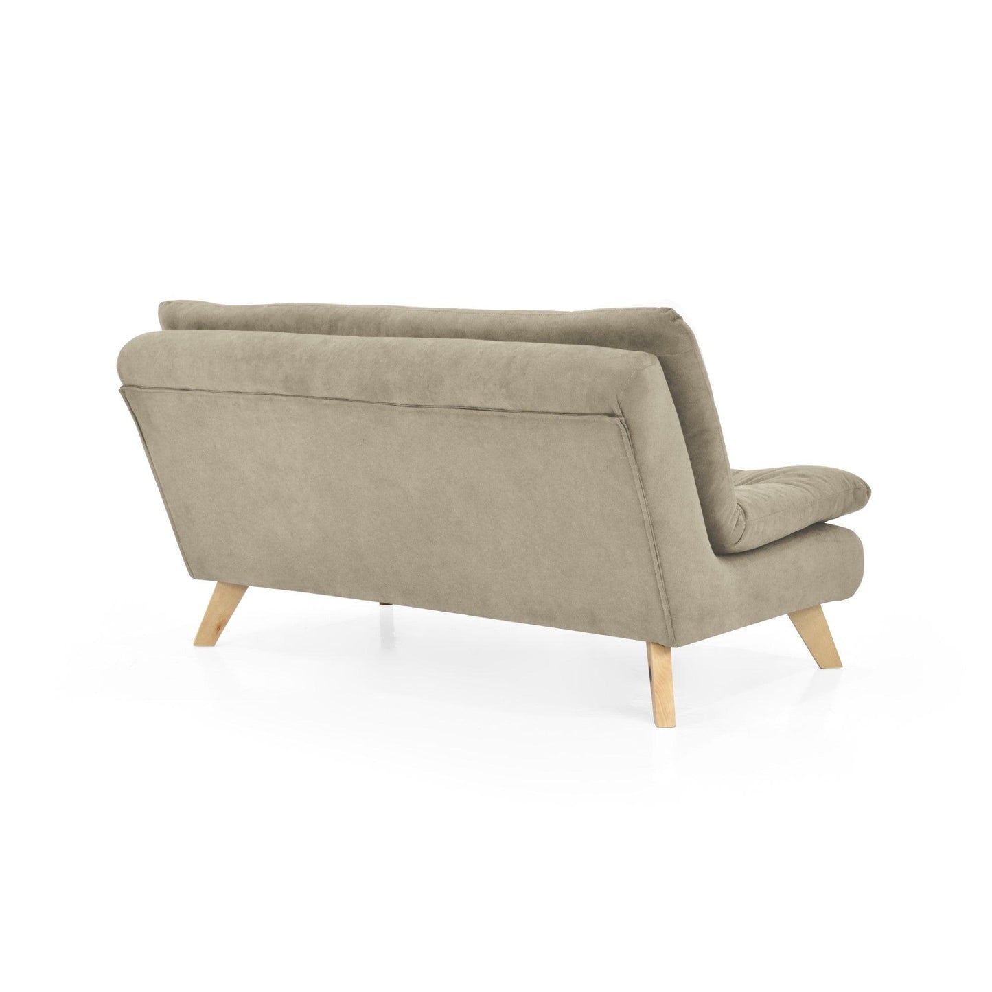 Sofa 3 Puestos Toulouse Tela Taupe - VIRTUAL MUEBLES