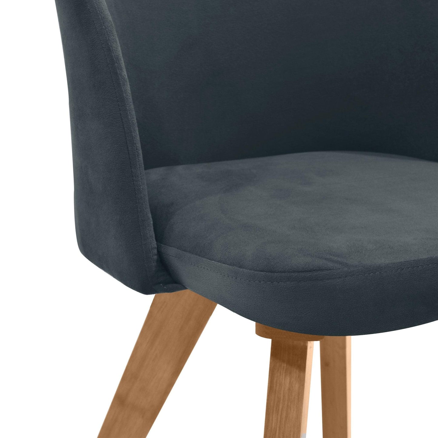 Silla Sabina Tela Poliester Gris