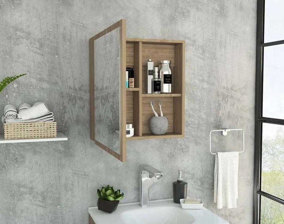 Combo para Baño Heracles, incluye Mueble Organizador y Gabinete.