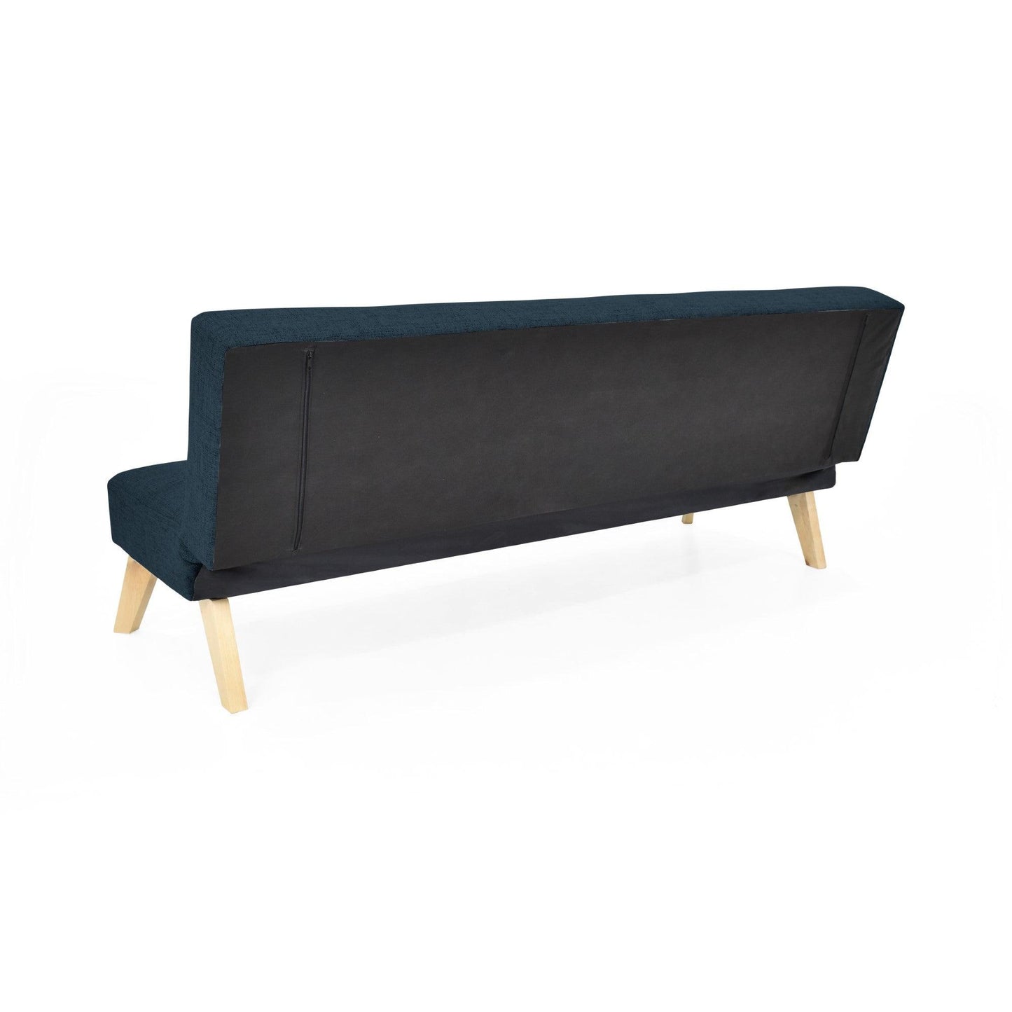 Futon London 3 Posiciones Tela Plomo - VIRTUAL MUEBLES