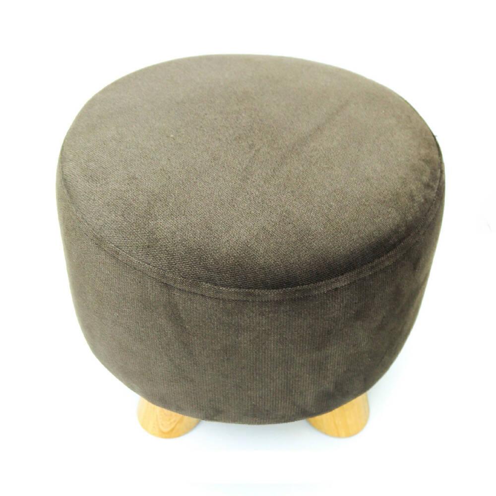Puff Auxiliar Butaco Redondo Descansapies Banzay Cafe - VIRTUAL MUEBLES
