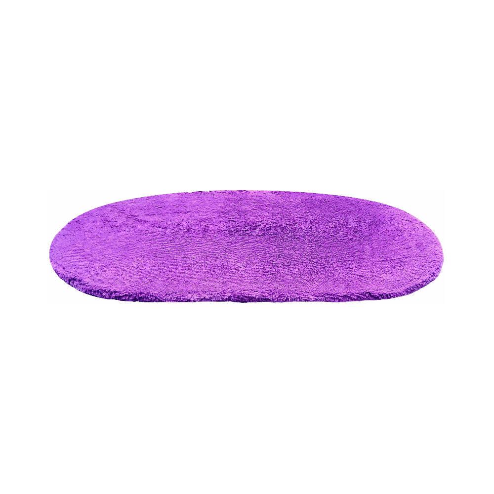 Tapete Pie de Cama Ovalado Morado - VIRTUAL MUEBLES