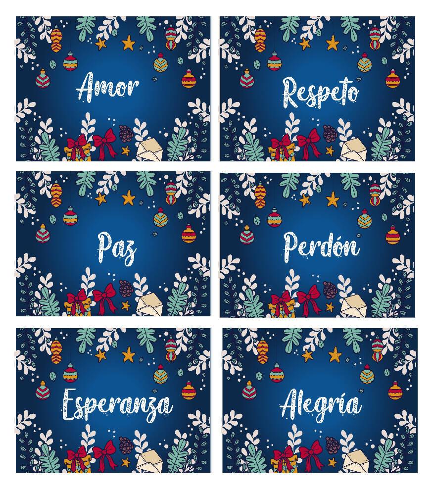 Individuales para comedor motivación de navidad set x 6 - VIRTUAL MUEBLES