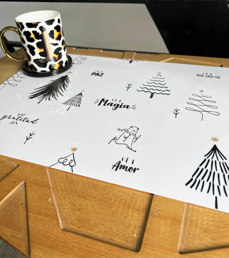 Individuales para comedor de navidad paz y amor - VIRTUAL MUEBLES