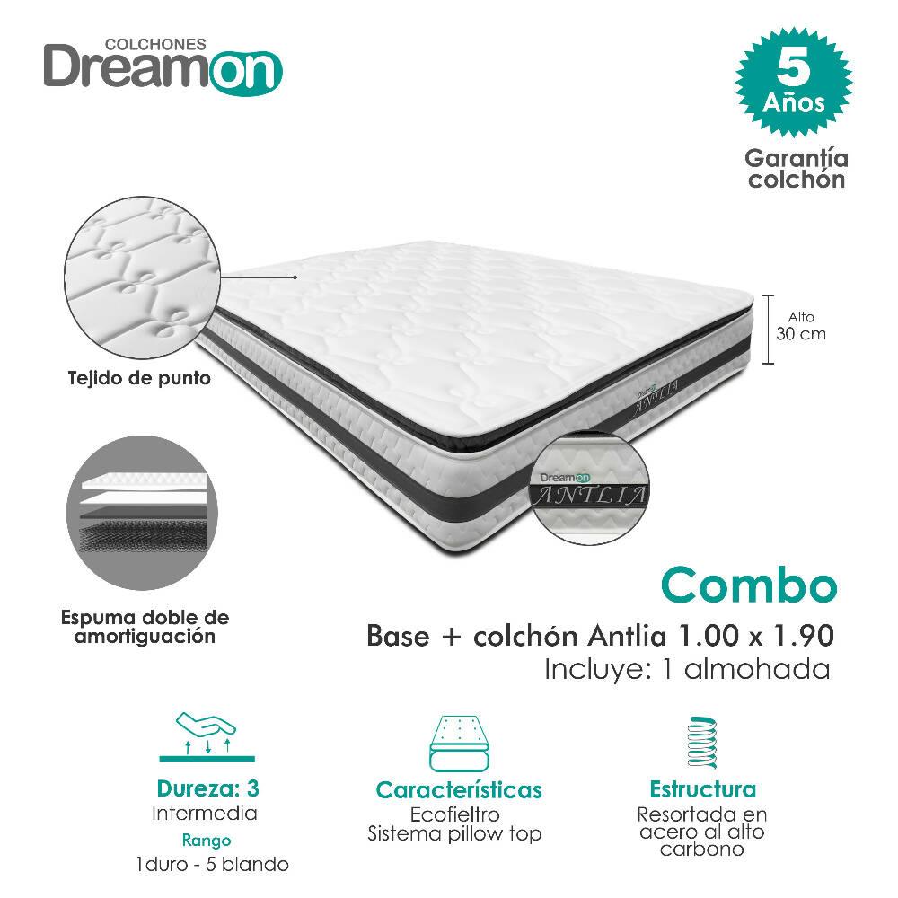 Colchón Dreamon Antlia Sencillo Intermedio. - VIRTUAL MUEBLES