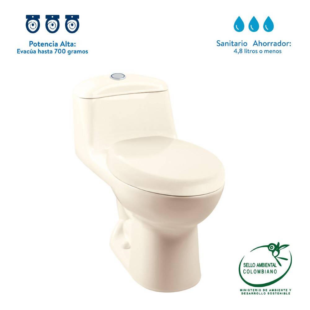 Sanitario Corona Smart Alongado Beige - VIRTUAL MUEBLES