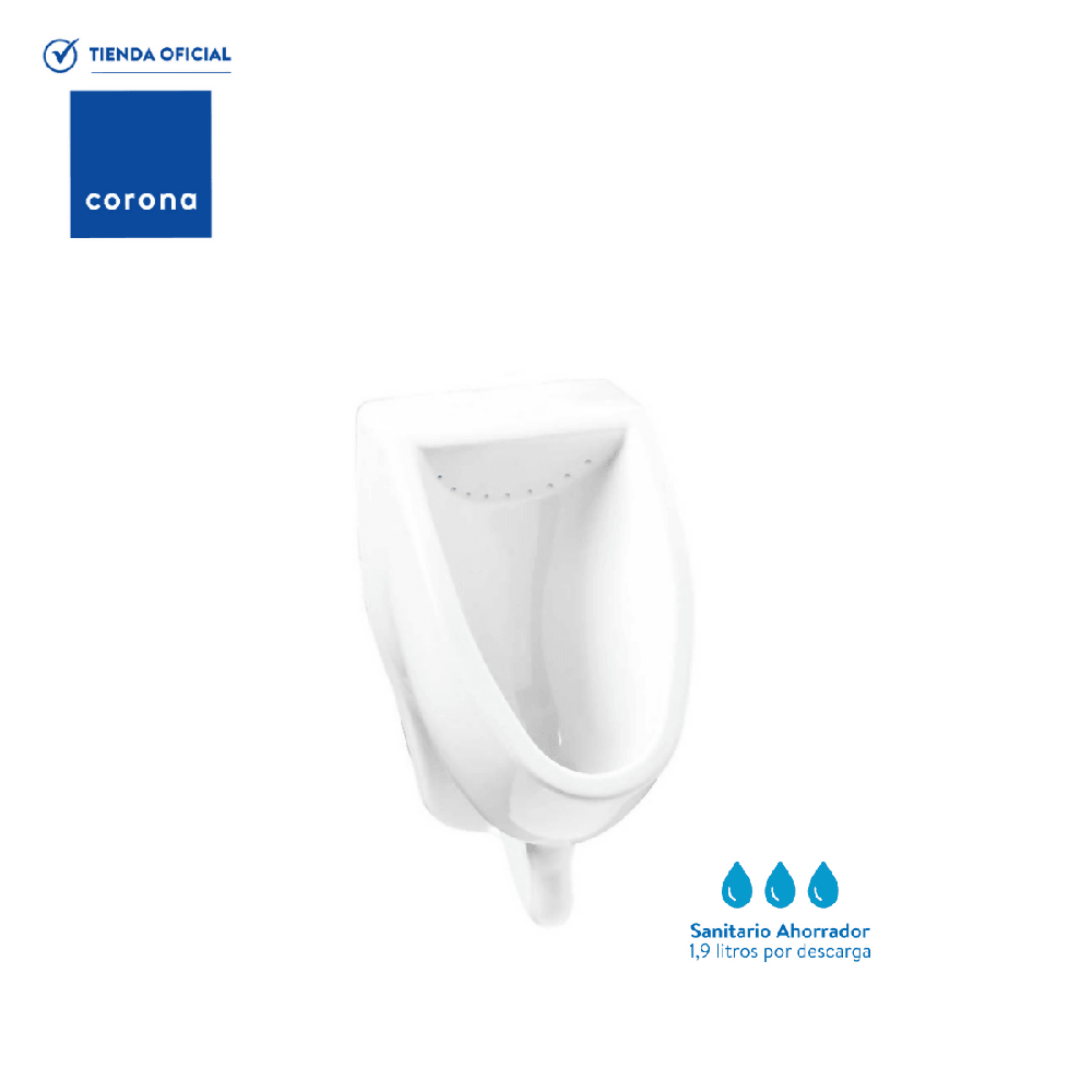 Kit Orinal Corona Arrecife con válvula tipo push - VIRTUAL MUEBLES