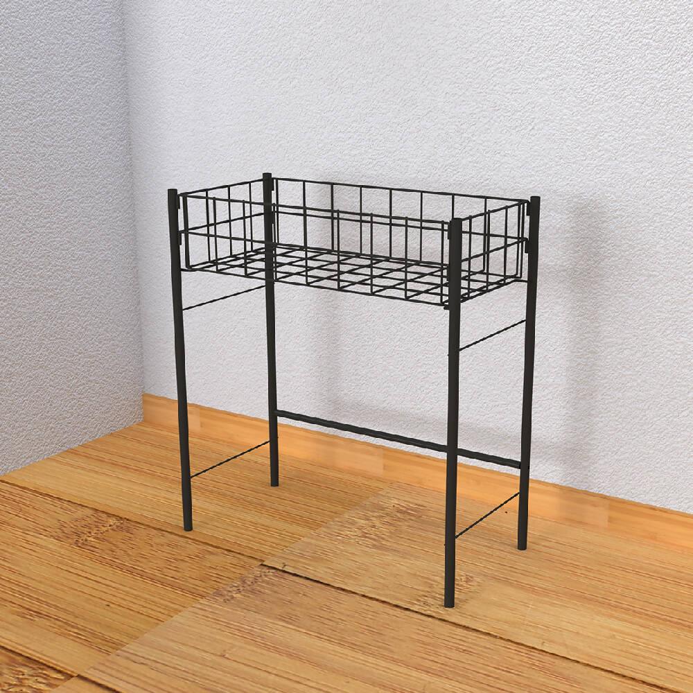 Mueble jardinero 1 nivel plastificado negro