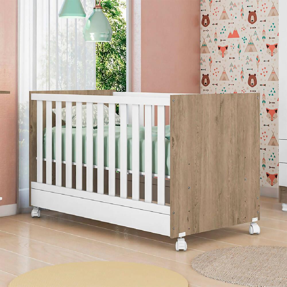 Cuna Natal Blanco/Miel - VIRTUAL MUEBLES