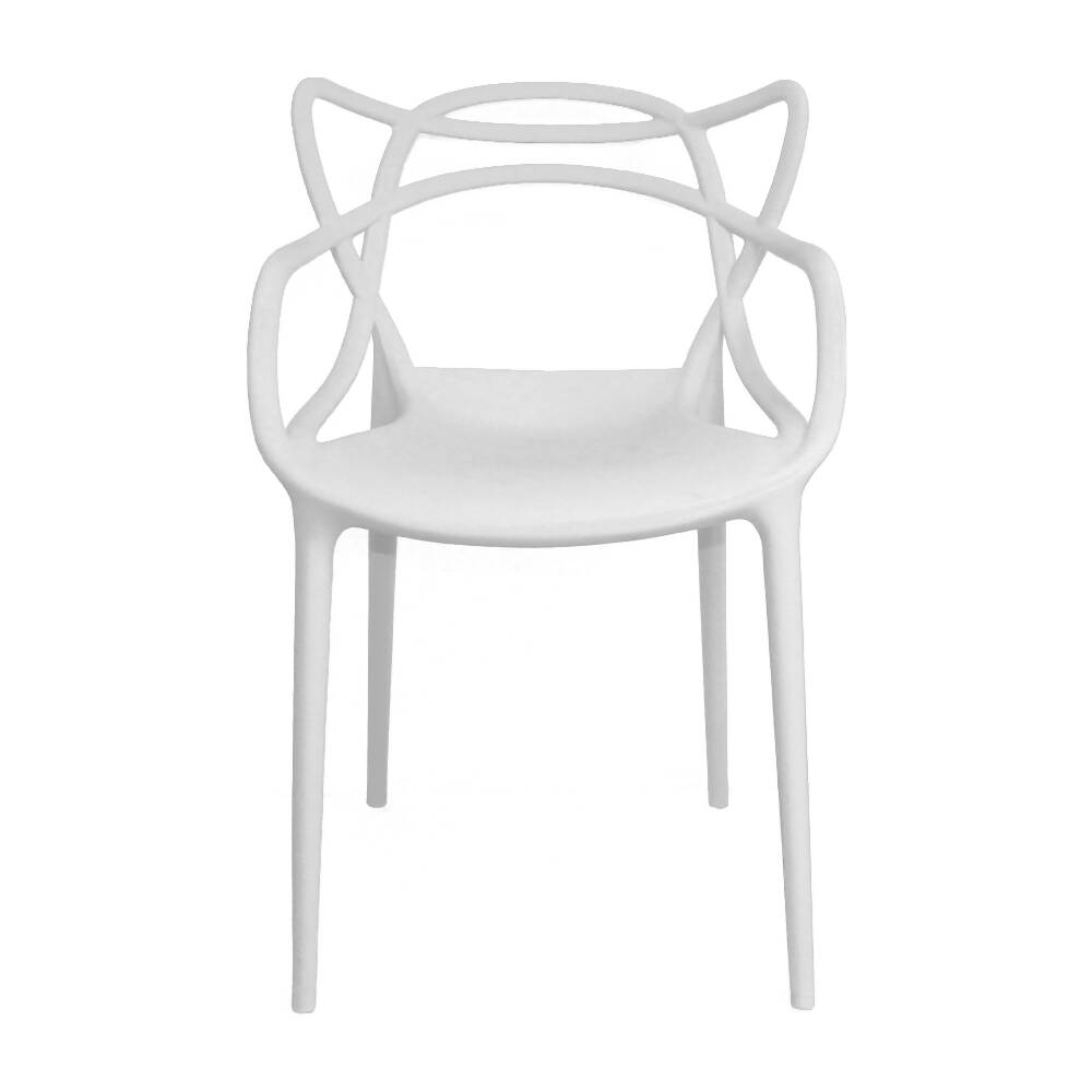Kit por 4 Silla Solna Para Sala Comedor Jardín - Blanca