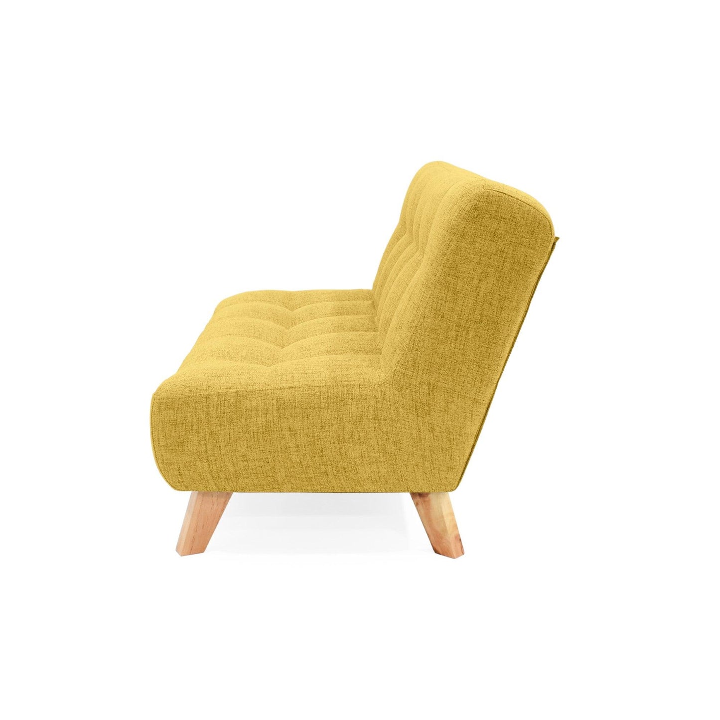 Sofa Navara 2 Puestos Tela Poliester Mostaza - VIRTUAL MUEBLES