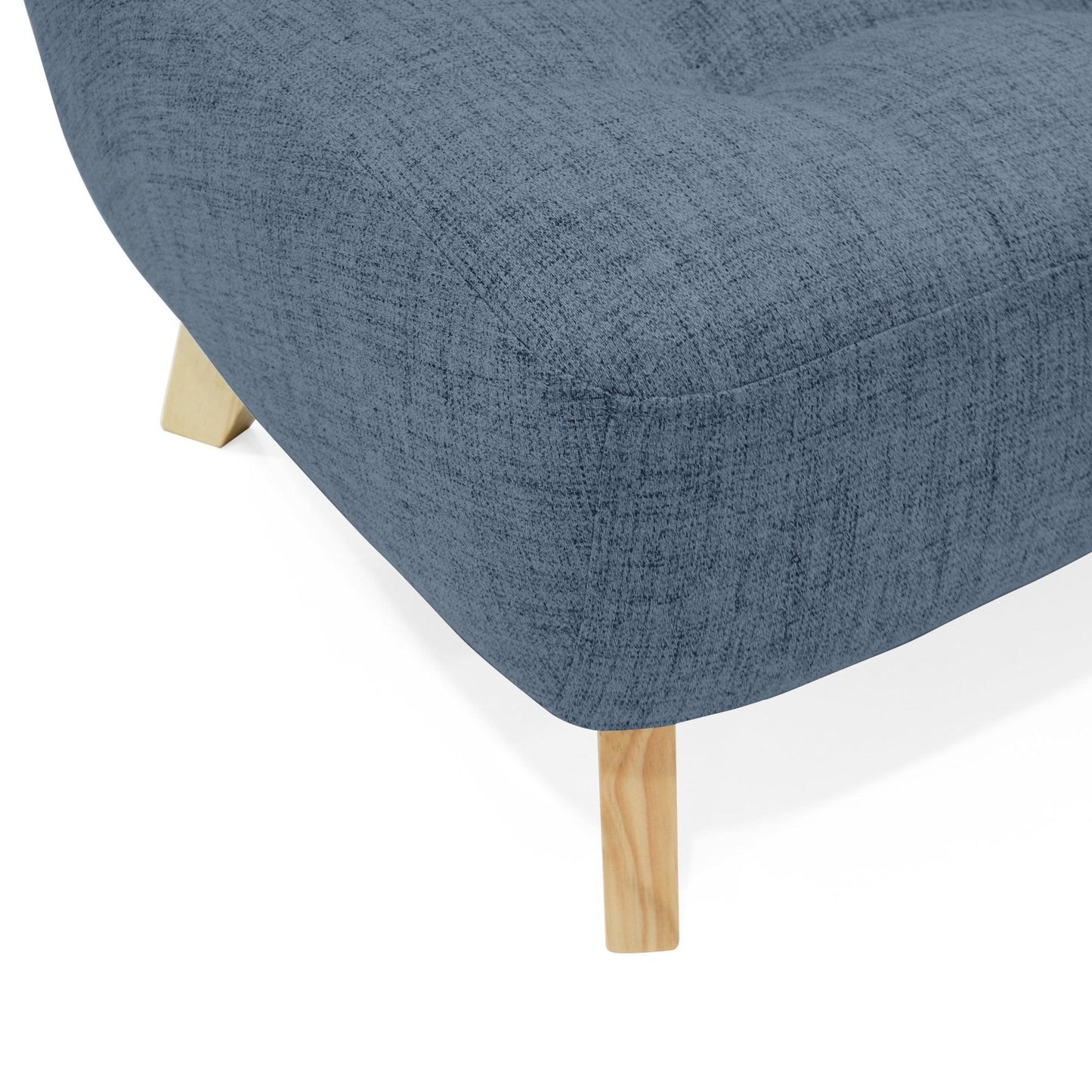 Sofa Navara 2 Puestos Tela Poliester Indigo - VIRTUAL MUEBLES